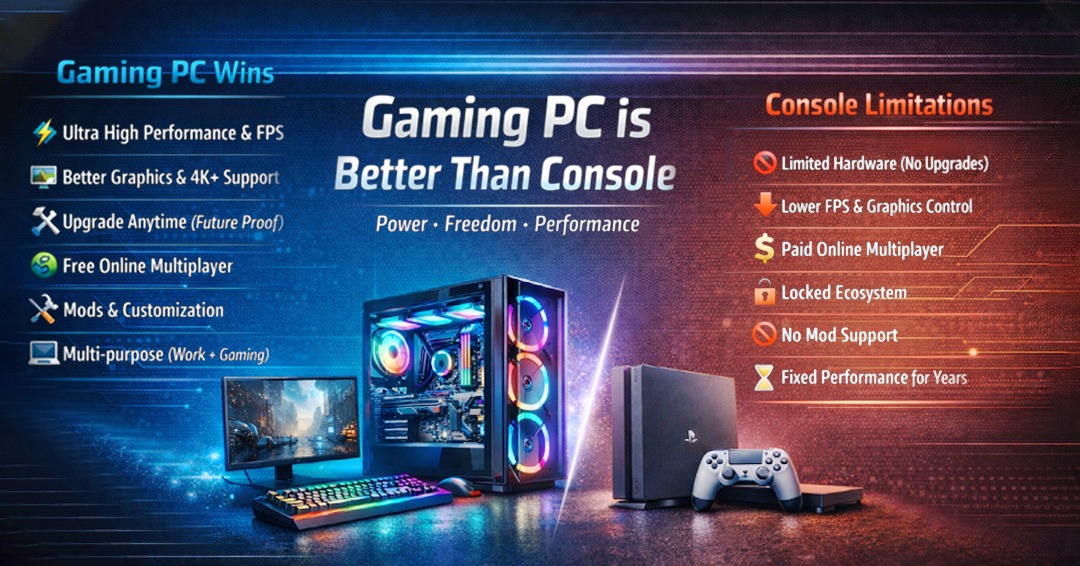 Gaming PC Vs Console: Top 14 Reasons Why a Gaming PC Is Better Than a Console