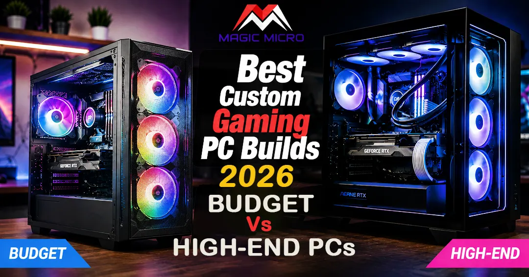 You are currently viewing Best Custom Gaming PC Builds 2026: Budget Vs High-End PC’s Comparison