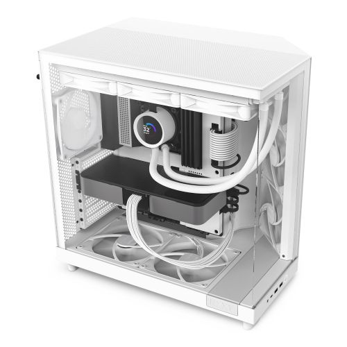 NZXT H6 Flow White Dual-Chamber Mid-Tower Airflow Case